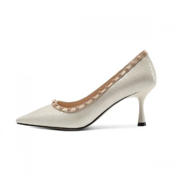 Bow thick heel toe shoes - Picture 2 of 9